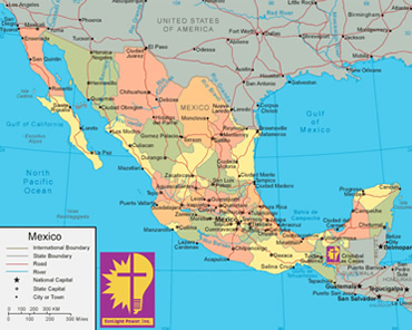 Map of Mexico