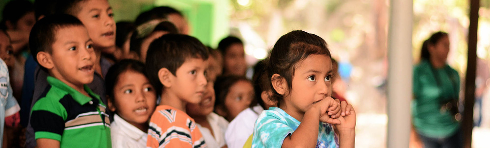 Honduras - Look of anticipation of kids at school in Yamaranguila