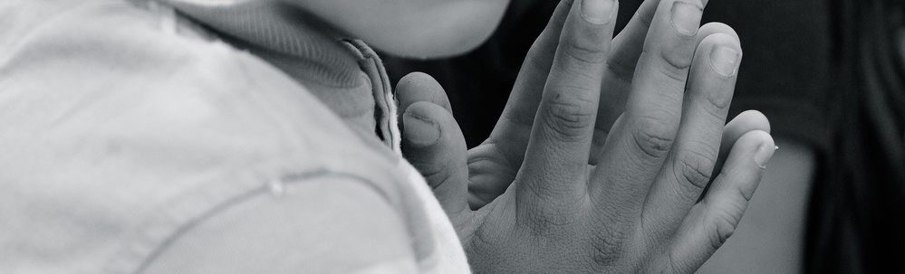 Honduras - Child's praying hands in Yamaranguila