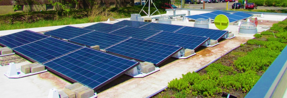 Solar School - Solar array on Green Learning Station roof (Kevin Sasson)