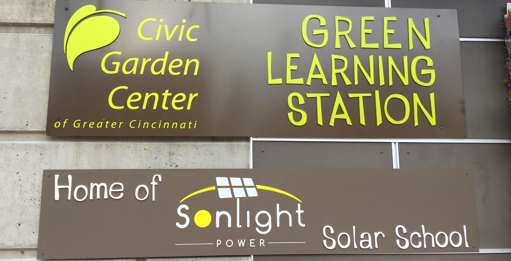 Solar School - Signage at Green Learning Station